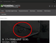 Tablet Screenshot of paranormalcamera.com